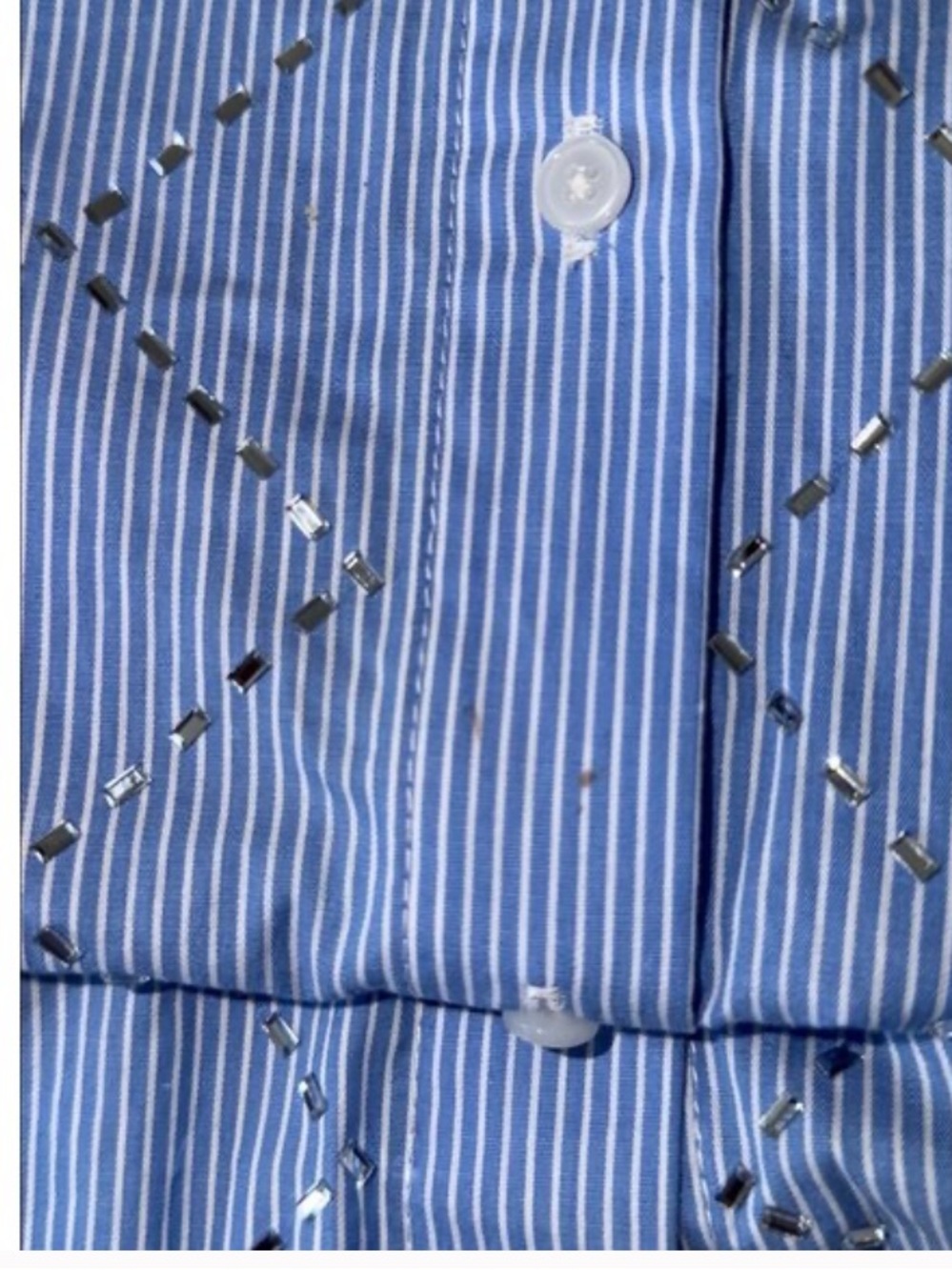 SANDRO janeiro oversized shirt with rhinestones - Picture 6 of 6